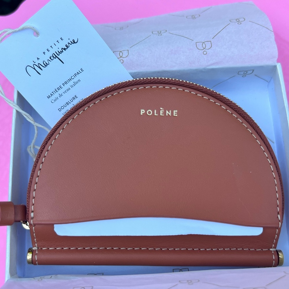 POLÉNE Half Moon Wallet w/ Box